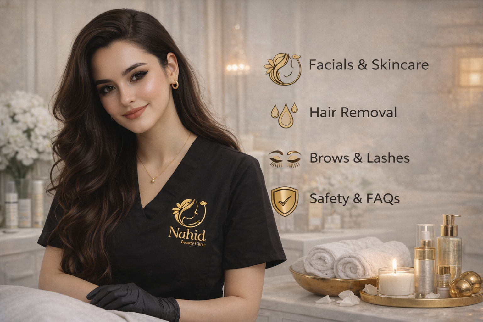Nahid Beauty Clinic owner portrait